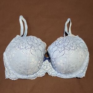 Victoria's Secret Dream Angels Light Blue Lace Bra 34DD